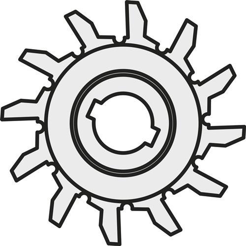 Actual product image Pramet Schraubendrehergriff ISO MR-3.5 FIX Bruttogewicht 323,7g