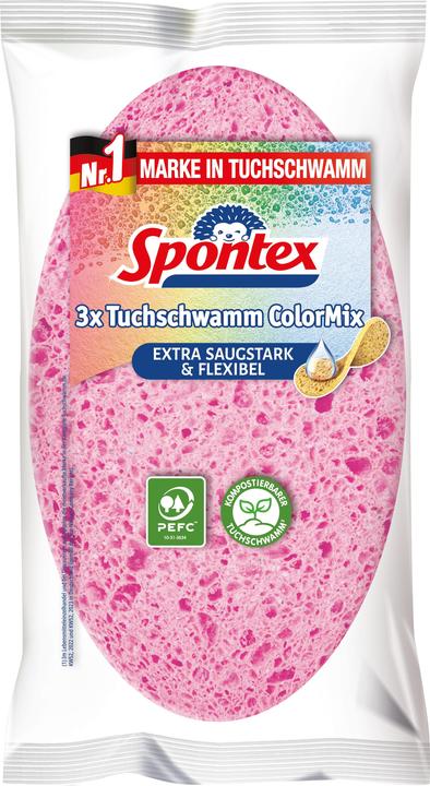 Produktbild Spontex Tuchschwamm Color Mix 3er Pack (3 Stk.)