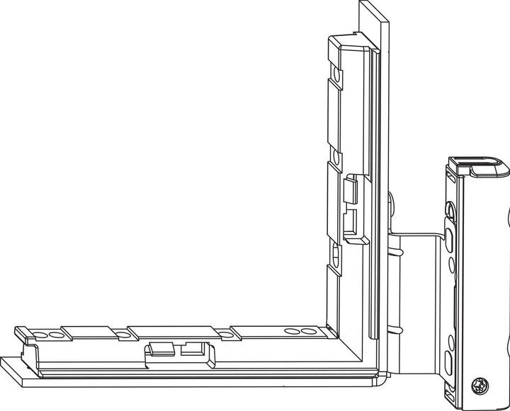 Maco Rebate corner hinge DT130 with ÜV 12/18-13 mm with silver backing left