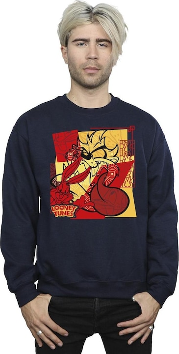 Image du produit Looney Tunes - Sweat TAZ BUGS RABBIT NEW YEAR - Homme (L)