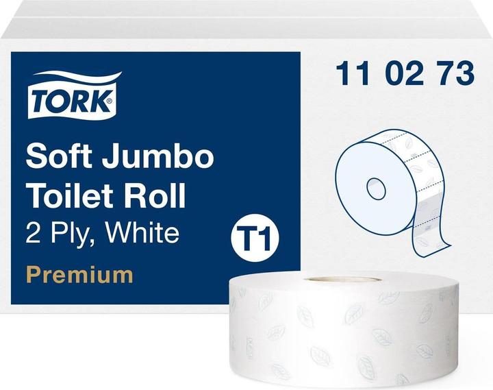 Produktbild Tork Toilettenpapier Premium, Jumbo Rolle (6 Stk.)
