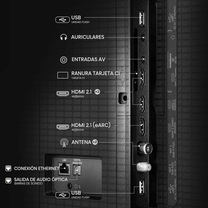 Actual product image Hisense TV 50A7Q (50", QLED, 4K, 2025)