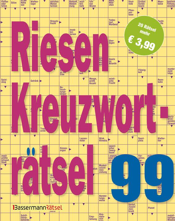 Riesen-Kreuzworträtsel 99 (Deutsch, Eberhard Krüger, 2025)