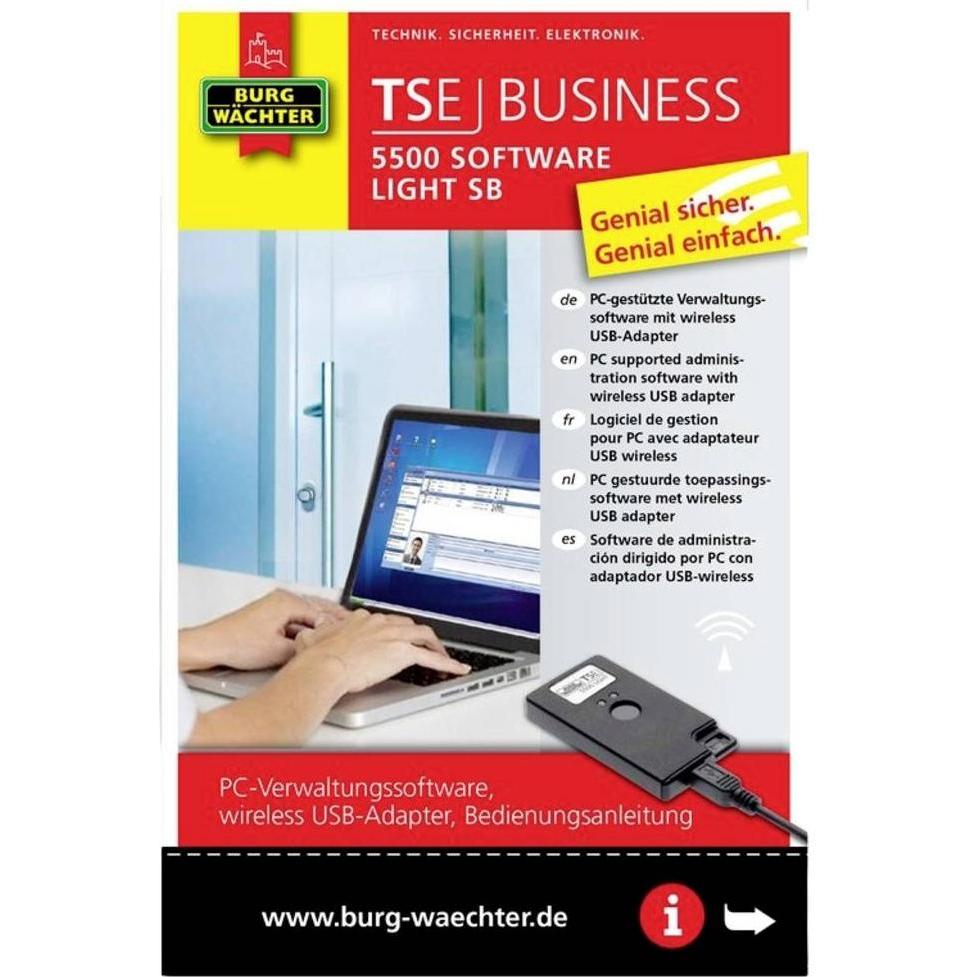 Burg Wächter, Zubehör Gebäudesicherheit, Software TSE 5500 Software Light SB Benutzer 15 St.Türschlösser 8 St.