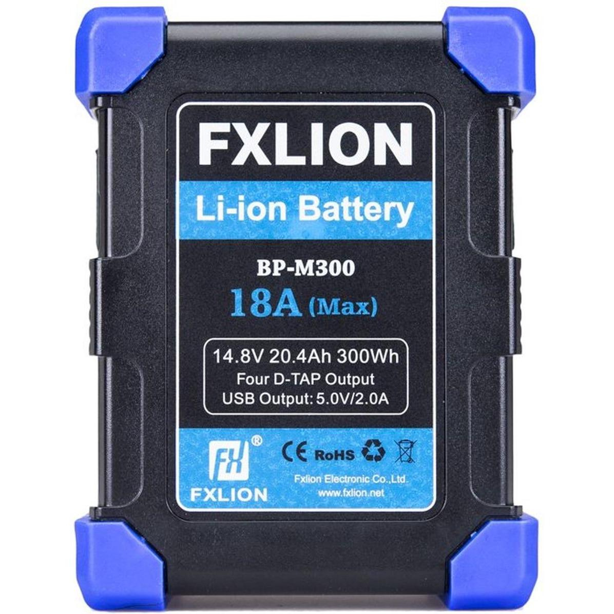 Fxlion Batteria ricaricabile FFXLION V-Mount FX-BPM300 1 4,8V/20,4A/300WH (Batteria della fotocamera), Alimentatore fotocamera, Nero