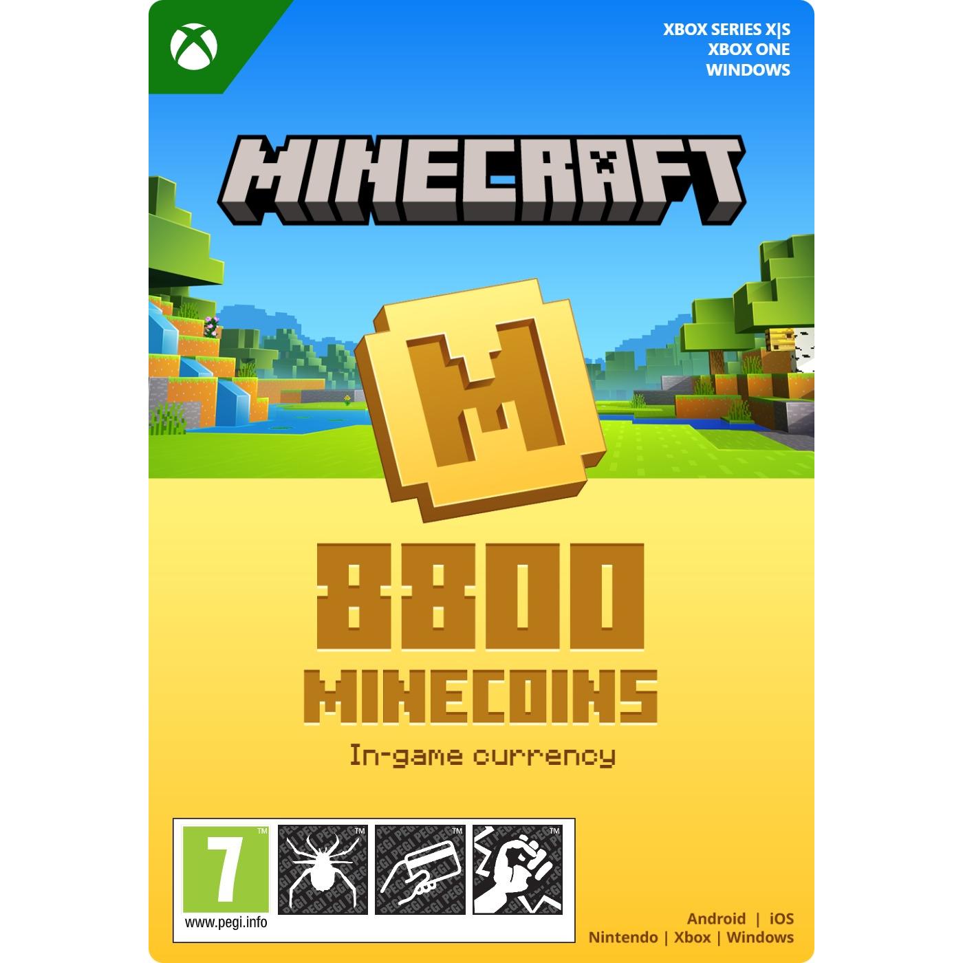 Microsoft Xbox Minecraft Minecoins Pack: 8800 Coins Download Code (7LM-00112)