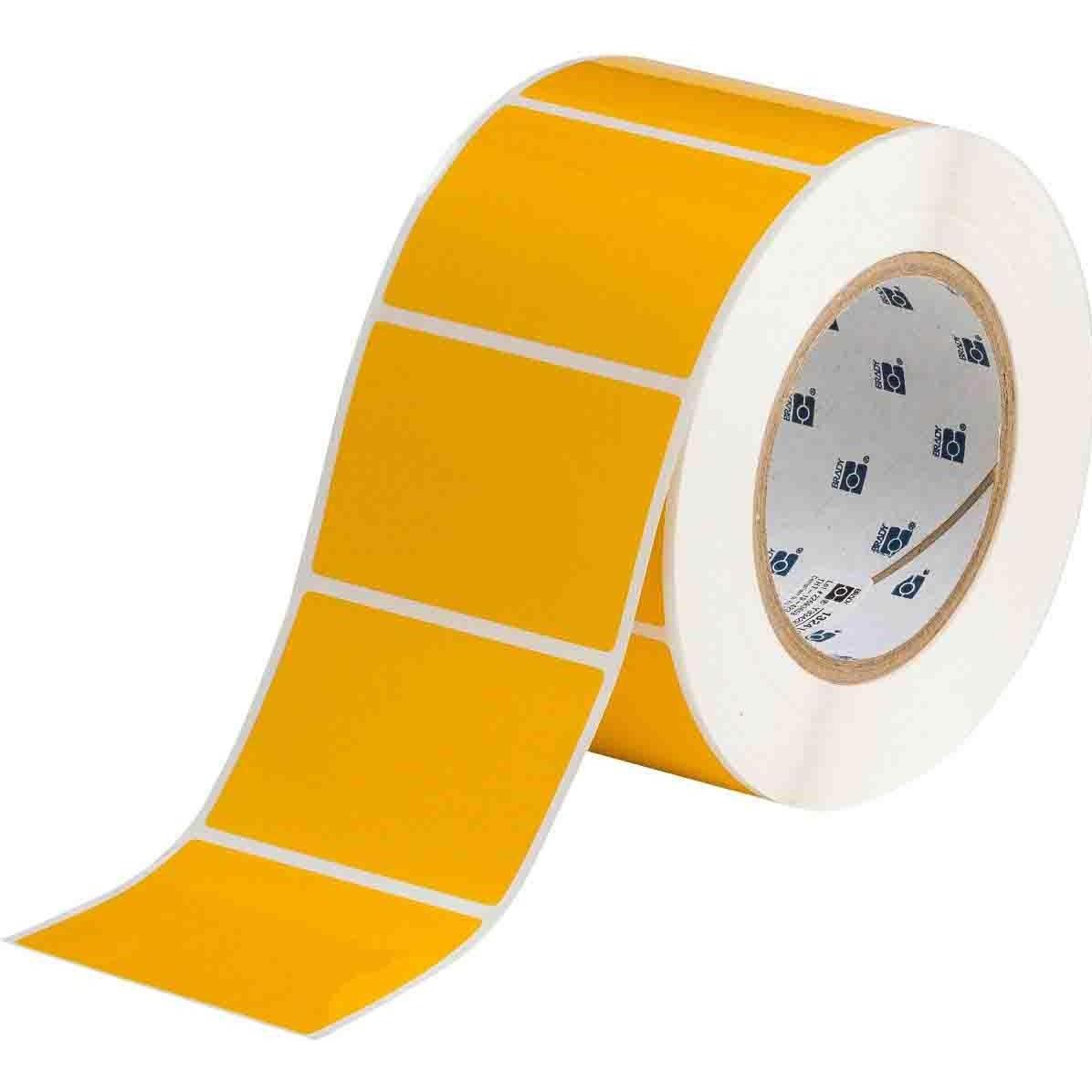 Brady, Etiketten, THT-19-423-1-YL, Polyester, Gelb, 76.20 x 50.80 mm, permanent (1000 E.)