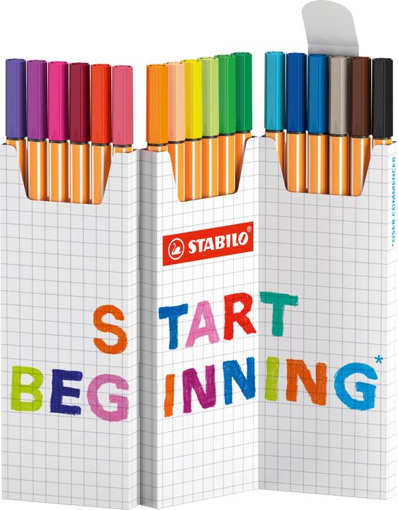 Actual product image STABILO Point 88 Zick Zack 18er Etui (Multicolor, 18 x)