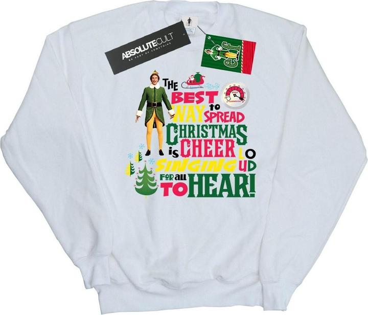 Actual product image Elf Girls Christmas Cheer Sweatshirt (116)