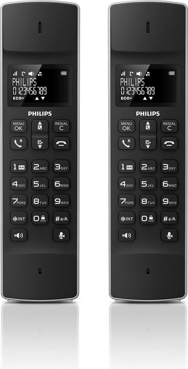 Philips TÉLÉPHONE SANS FIL TERRESTRE M4502B/34 NOIR 1.6" DESIGN