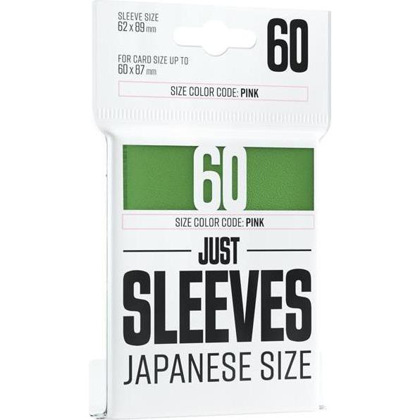 Gamegenic GGX10014ML - Just Hüllen - Japanisches Format, grün (60 Hüllen)