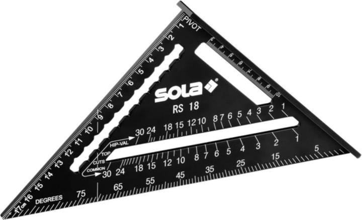 Sola Rafter angle RS 30 305 x 305 mm black coated