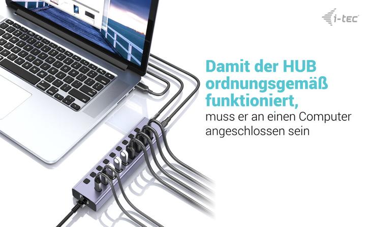 Image du produit i-tec Cachargehub9lan (USB-C, 9 ports)