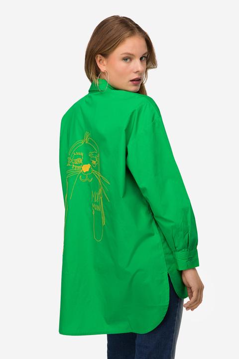 Produktbild Laurasøn Hemdbluse, Hemdkragen, gerundeter Saum, Langarm (L)