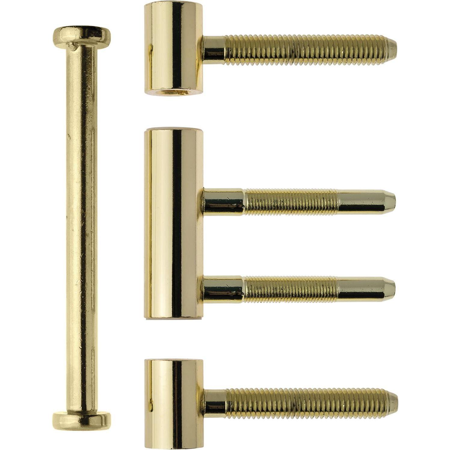 Otlav, Türbeschlag + Scharnier, Einbohrband 3-tlg. Typ 335 ø 15 mm, Stahl vergoldet