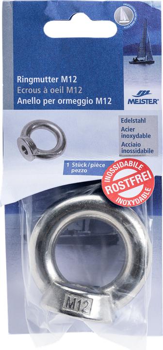 Actual product image Meister Ringmutter M12 ø 25 mm Edelstahl (M12)