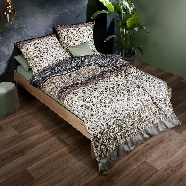 Produktbild Fleuresse Alkmaar grün (Duvetbezug, 155x220 cm + 80x80 cm)