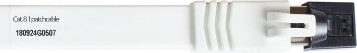 Produktbild Good Connections FLACH-Patchkabel Cat. 8.1, U/FTP, PiMF, halogenfrei (LSZH), 2000MHz, 40Gbit/s, weiss, 0,5m, ® (U/FTP, CAT8.1, 0.50 m)