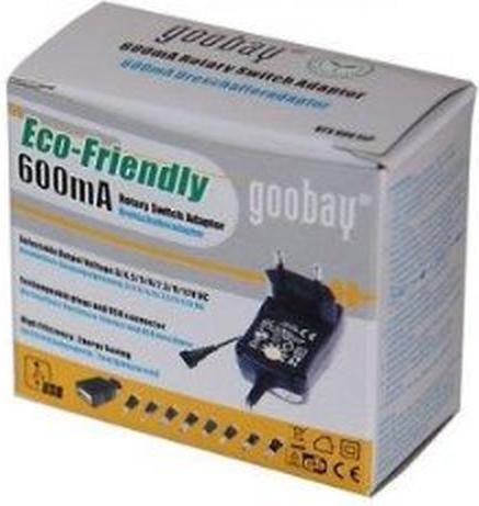 Produktbild Goobay 3 V - 12 V Universal-Netzteil 0.6 A