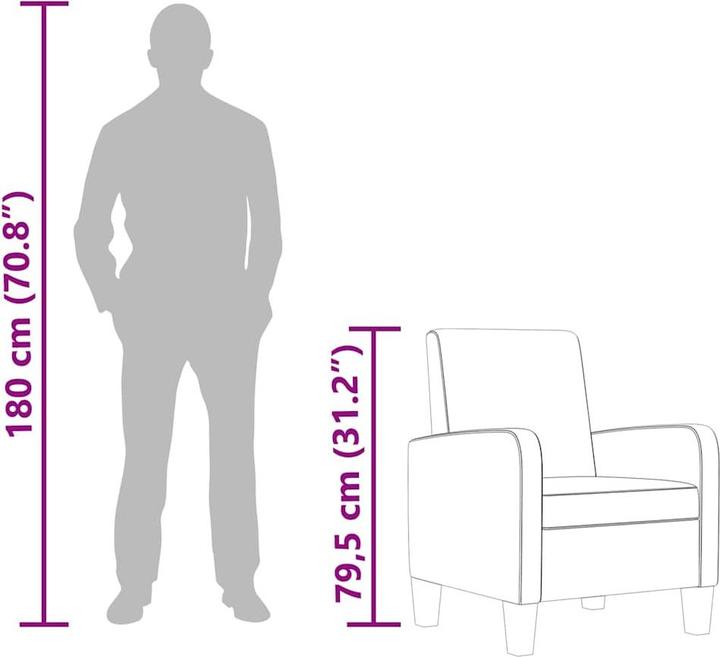 Actual product image vidaXL Sessel