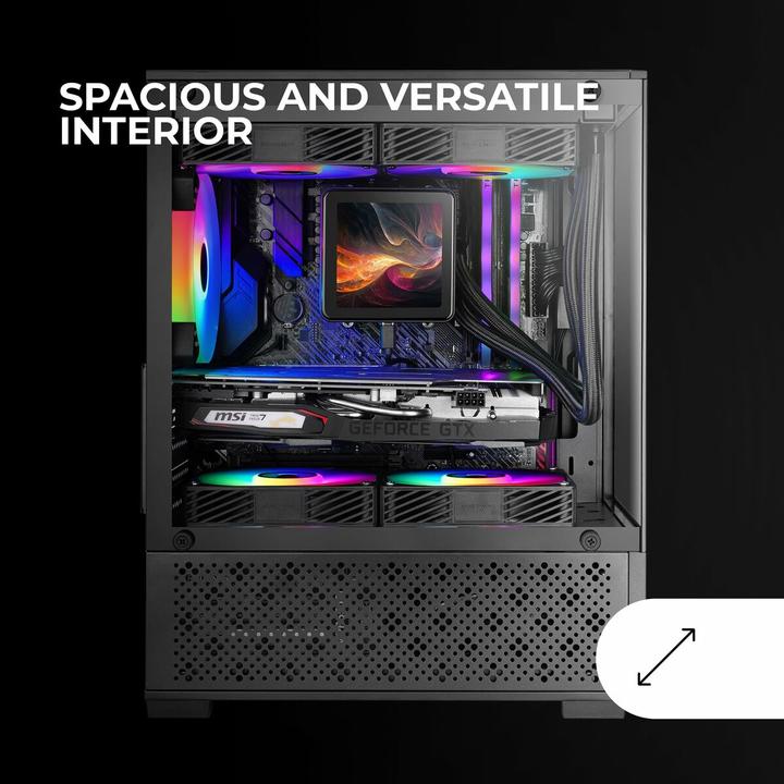 Actual product image Mars Gaming MC-SE2 (mATX, Mini-ITX)