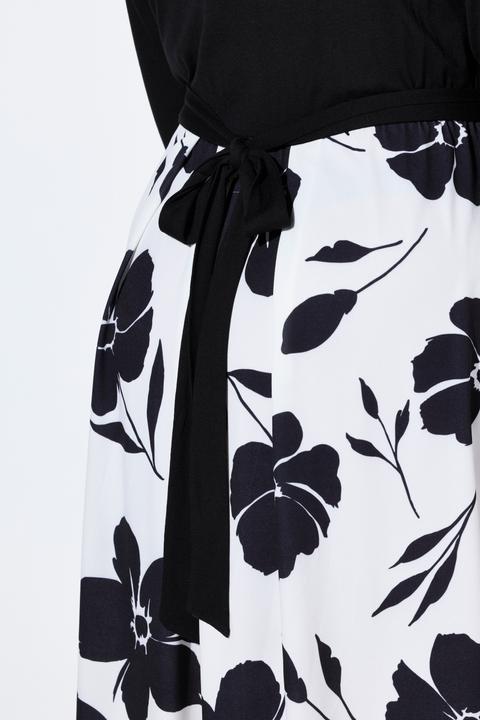 Produktbild Miamoda Kleid, A-Linie, Blumenmuster, Taillenband (56)