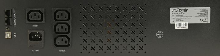 Immagine prodotto Gembird Ups rack 19" 3.4u 1500va 4xiec 230v out iec14 in rj11 usb lcd - (Offline) UPS (1500 VA, 900 W, Standby UPS)