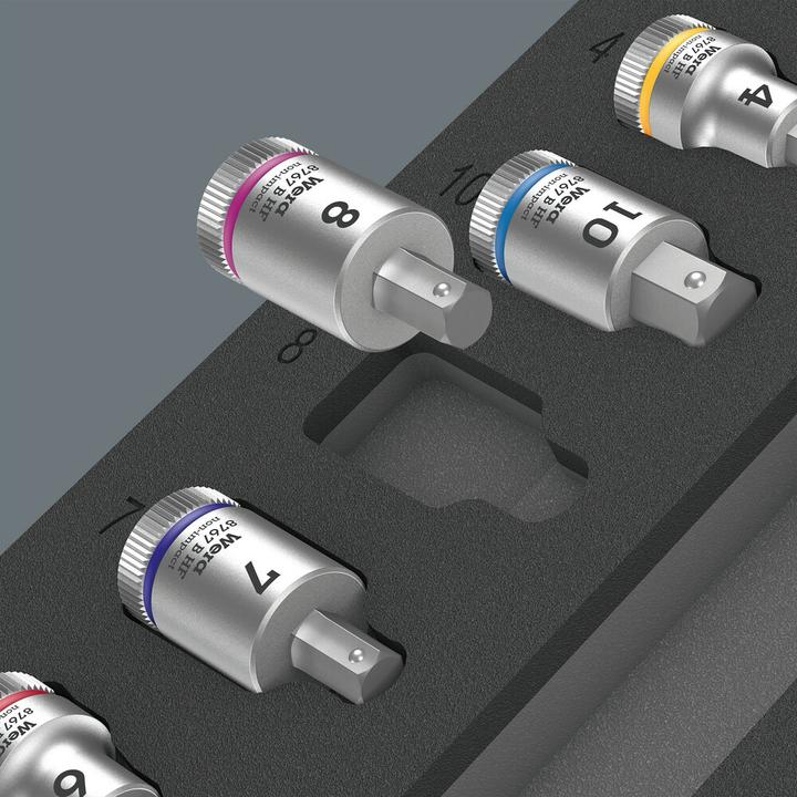 Actual product image Wera 9723 Foam insert Zyklop B bit socket set 1 (10 mm)