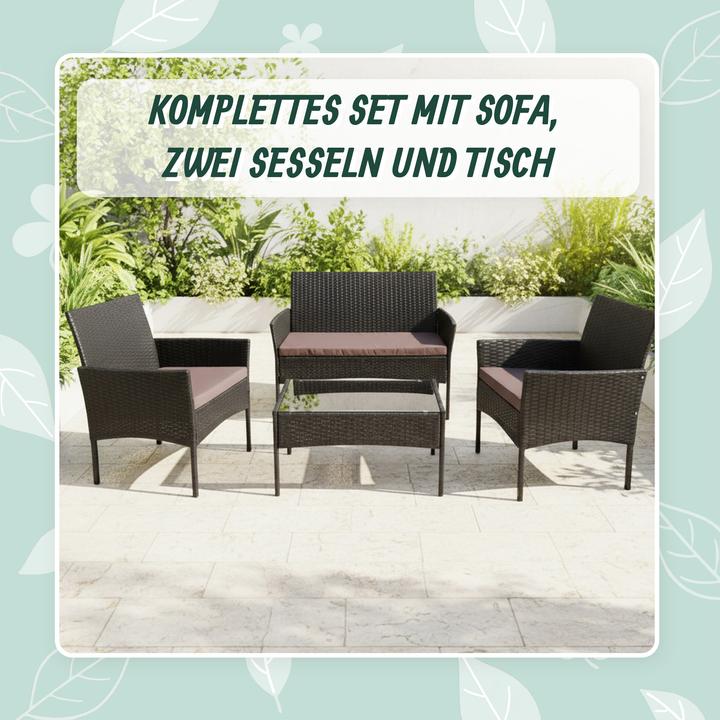 Productafbeelding Relaxdays 4-tlg. Gartenmöbel-Set