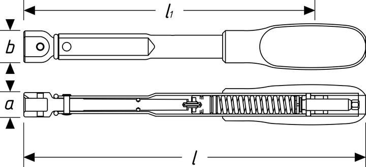 Actual product image HAZET Torque spanner 6391-35V - Tolerance: 2% - Socket square 9 x 12 mm - Ge (15 Nm, 35 Nm)