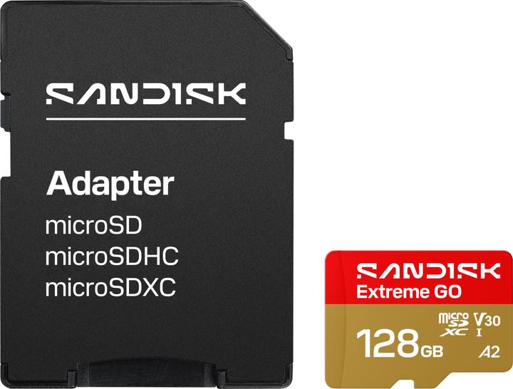 Produktbild SANDISK Extreme MicroSD UHS-I 128GB 240MB/s (128 GB, microSDXC, U3, UHS-I)