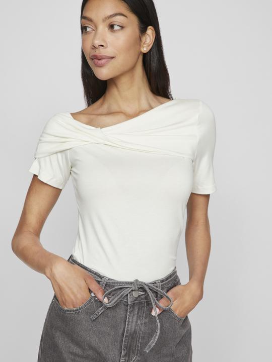 Actual product image Vila Twisted short sleeve top (XS)