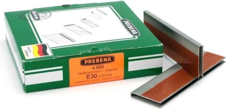 Produktbild Prebena Heftklammern rostfrei geharzt30 mm