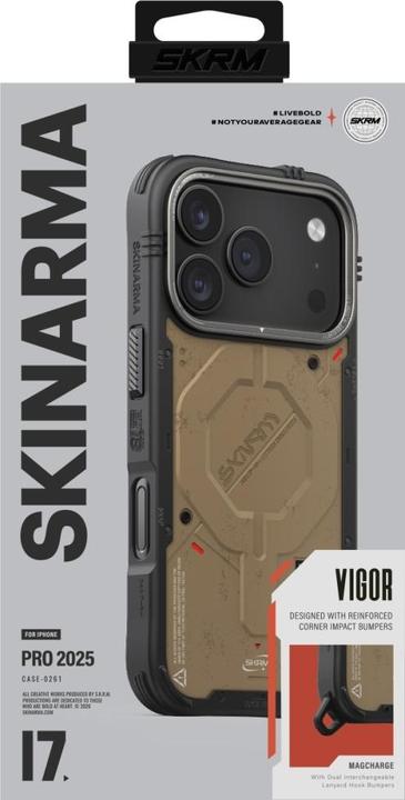 Produktbild Etuui Case Skinarma Vigor MagSafe for iPhone 17 Pro stone (Apple iPhone 17 Pro)