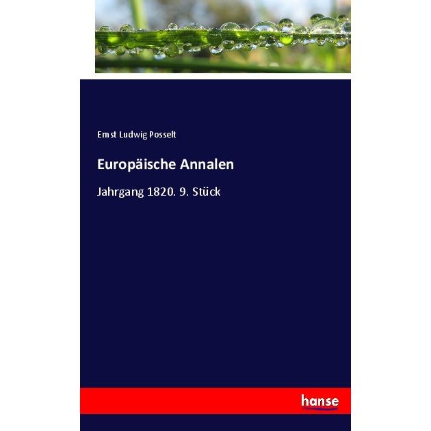 Europäische Annalen, Fachbücher von Ernst Ludwig Posselt