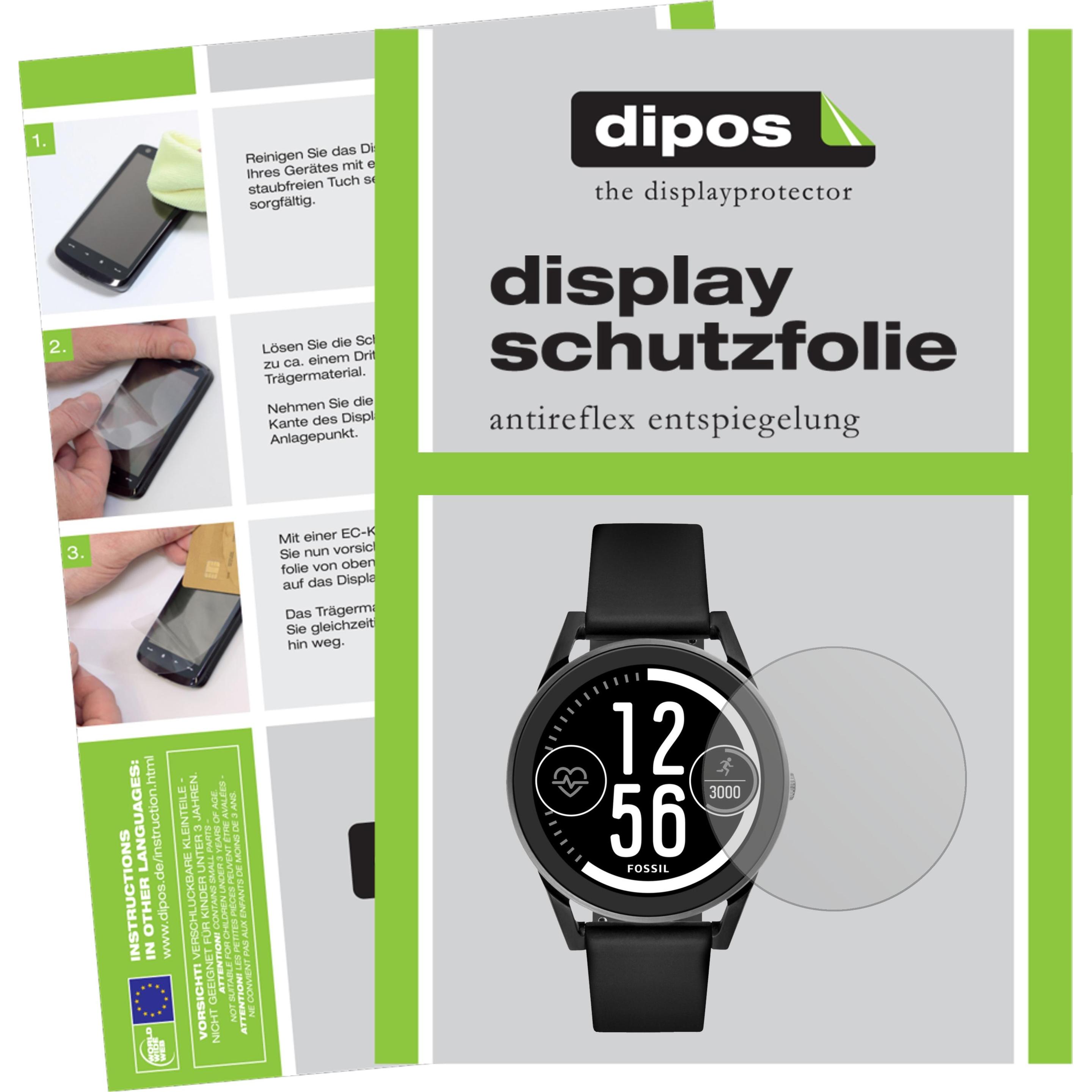 Dipos Displayschutzfolie Antireflex, Smartwatch Schutzfolie, Transparent