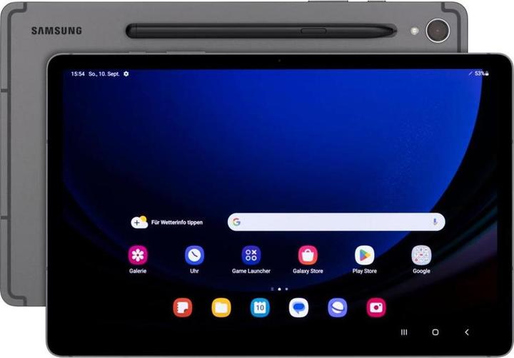 Produktbild Samsung Galaxy Tab S9 (nur WLAN, 11", 128 GB, Graphite Grey)