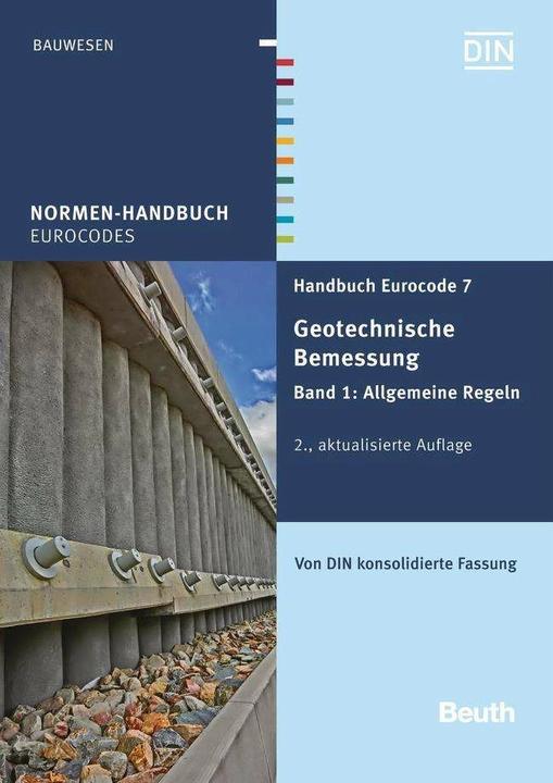 Produktbild Handbuch Eurocode 7 - Geotechnische Bemessung, Band 1 (Deutsch, DIN e.V., 2015)
