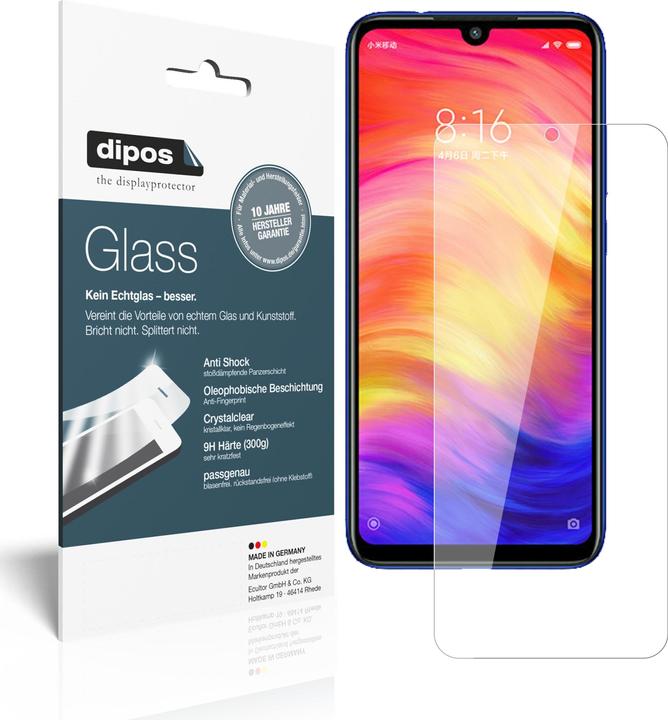 Actual product image Dipos Screen Protector Anti-Shock (2 Piece, Xiaomi Redmi Note 7)
