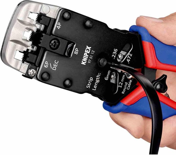 Produktbild Knipex Crimpzange für Westernstecker (200 mm)