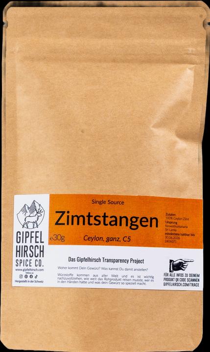 Produktbild Gipfelhirsch Ceylon Zimstangen (30 g)
