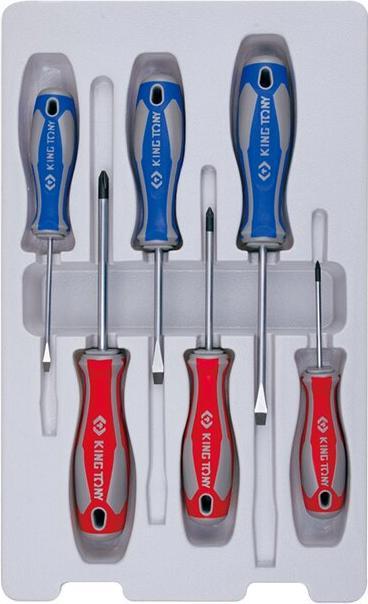 Actual product image King tony Juego destornilladores Phillips y Ranurados - 6Pzas