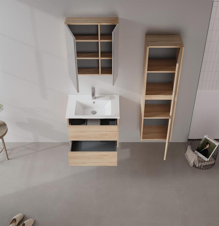 Produktbild Homitis Side 65 v2 Bathroom Cabinet With Sink & Mirror Set (2 Pieces)