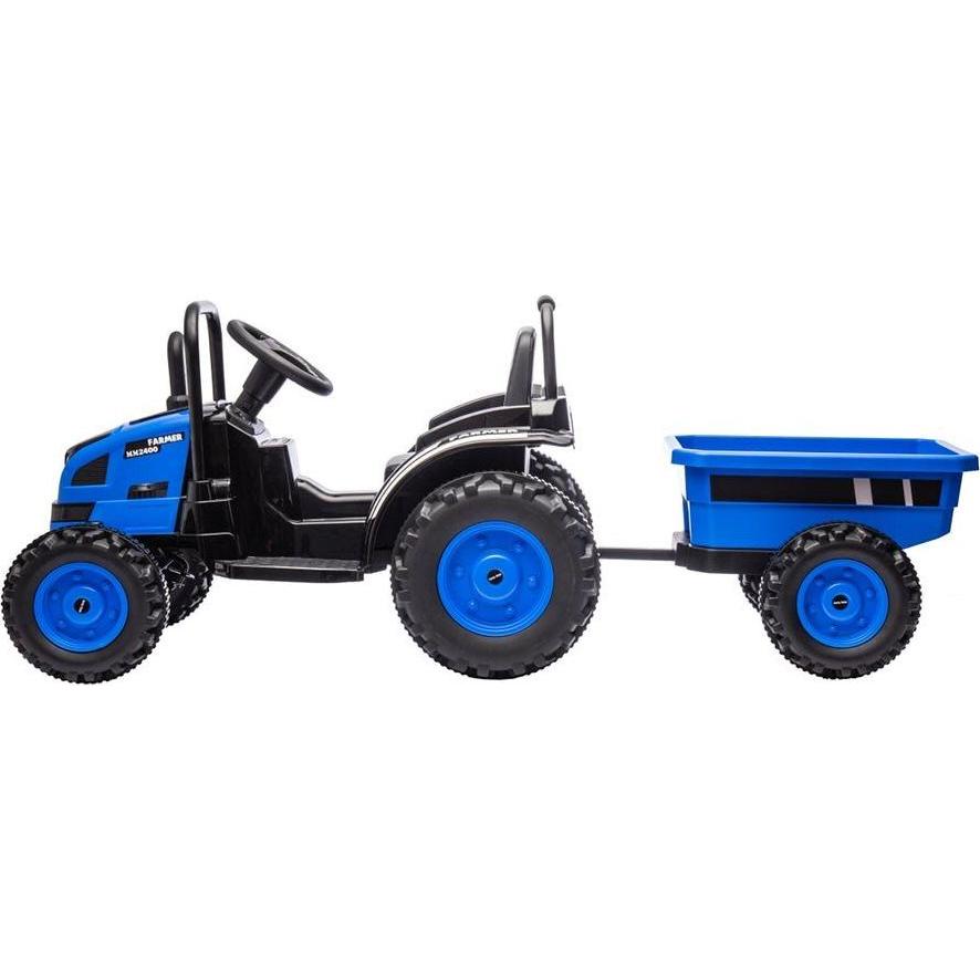 Mally Elektrotraktor mit Anhänger Milly Farmer blau