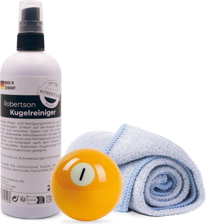 Actual product image Robertson Billiard Ball Cleaner 200 ml Pressure Sprayer with Microfibre Cloth