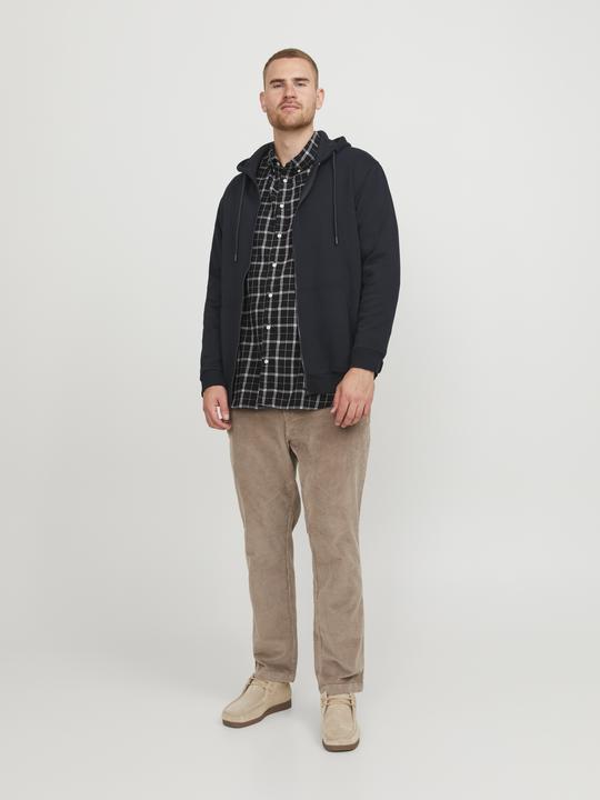Produktbild Jack & Jones Plus Size Einfarbig Kapuzenpullover mit Reissverschluss Kapuzenpullover mit Reissverschluss (XXL)