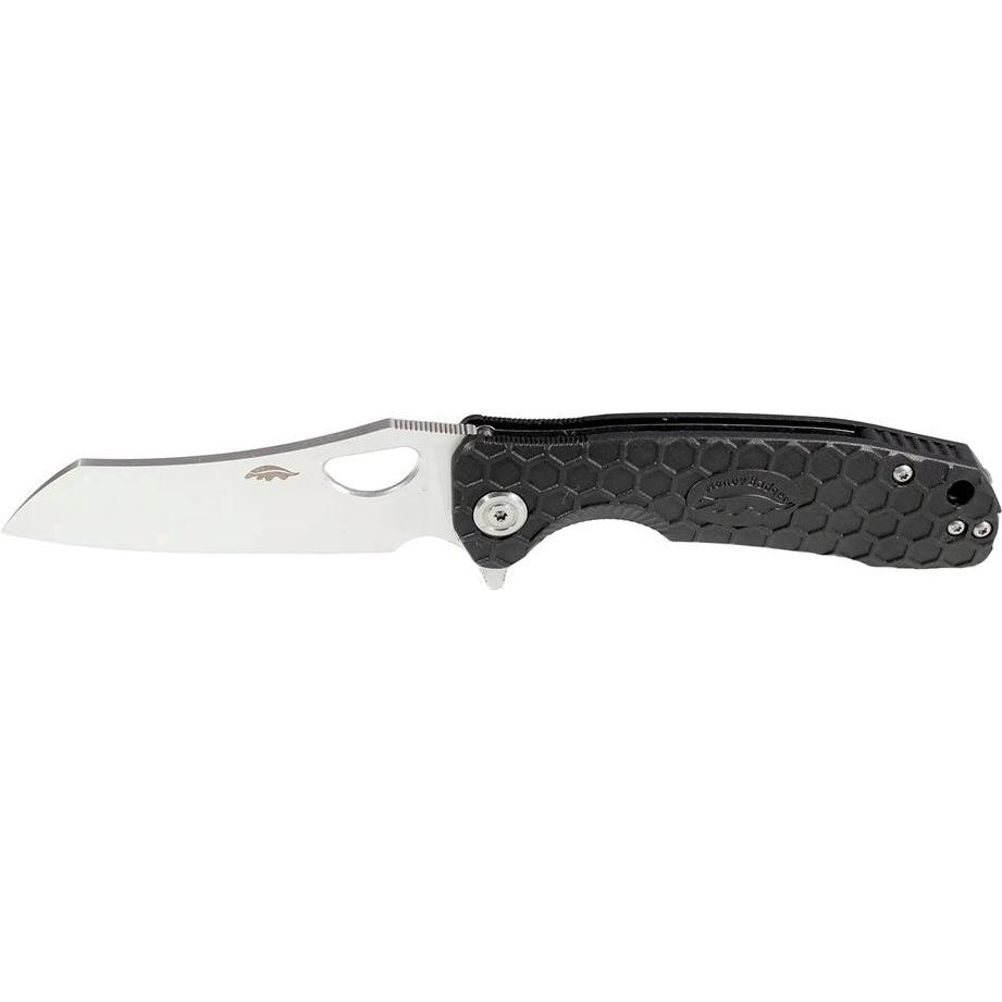 Honey Badger, Mehrzweckmesser, Wharncliffe 14C28N Medium Black (8.30 cm)