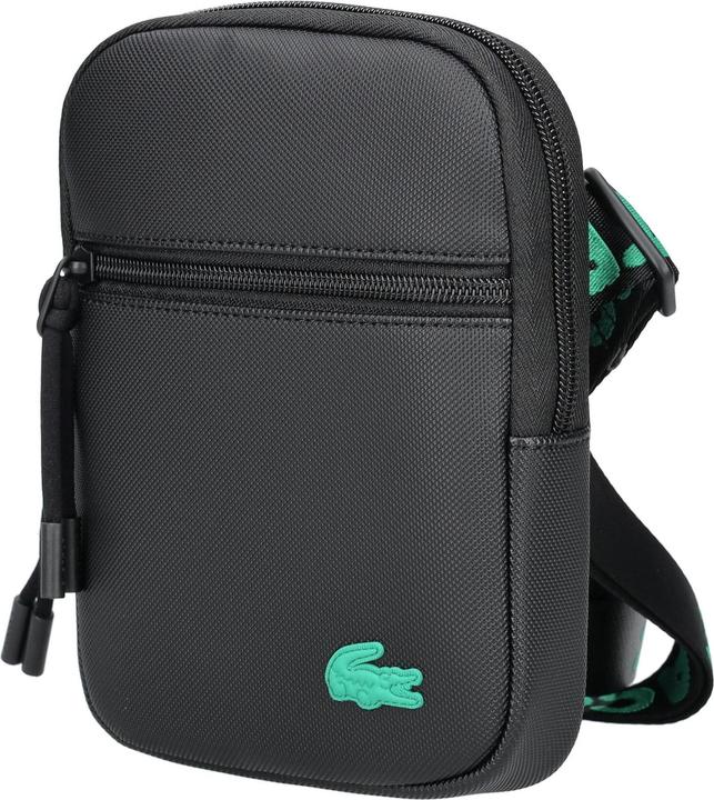 Actual product image Lacoste Small LCST Slimline Piqué Bag - Black