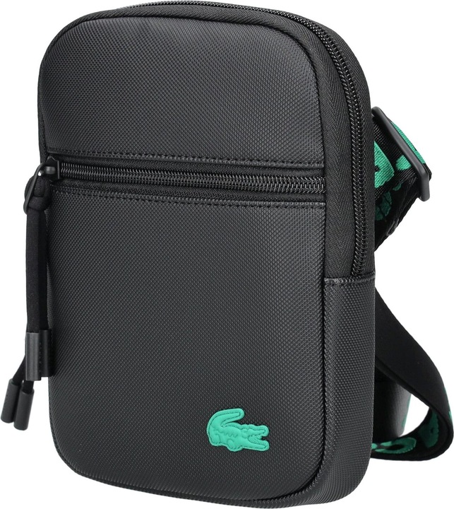 Produktbild Lacoste Small LCST Slimline Piqué Tasche - Schwarz