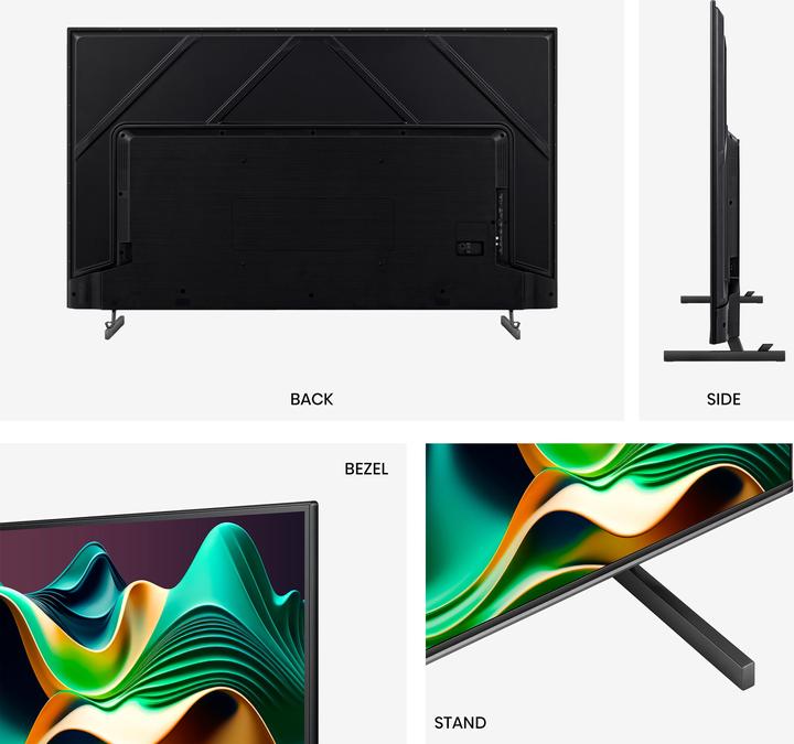 Produktbild Hisense TV 75U6NQ (189 cm (75 Zoll), schwarz/dunkelgrau, UltraHD/4K, Triple Tuner, Mini LED) (75", LED, 4K, 2024)